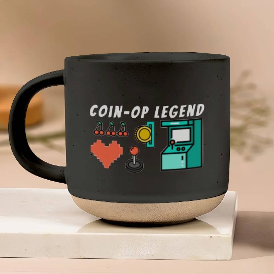 Coin Op Legend Arcade Gaming 80s Retro Gamer Pottery Mugs