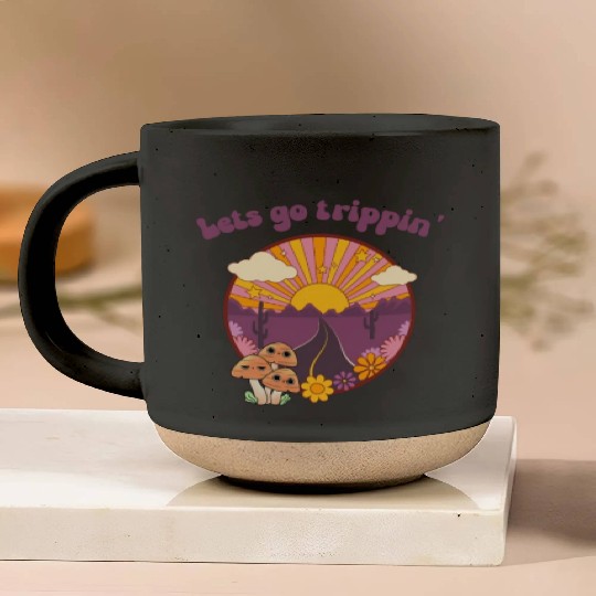 Road Trippin Cool Retro Vintage Road Trip Pottery Mugs