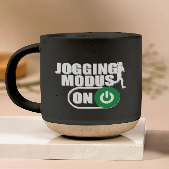 Running Running Jogging Fitness Gift 80s Pottery Mugs