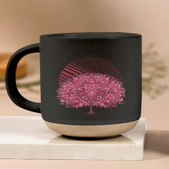 cherry blossom tree gift Japanese Sakura Pottery Mugs