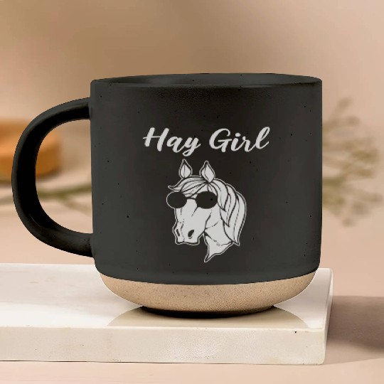 Hay Girl Equestrian Pottery Mugs