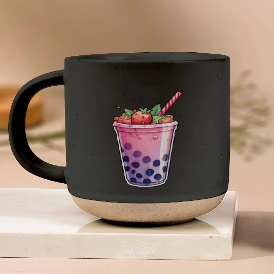 Boba Tea Design - Bubble Tea Pottery Mugs