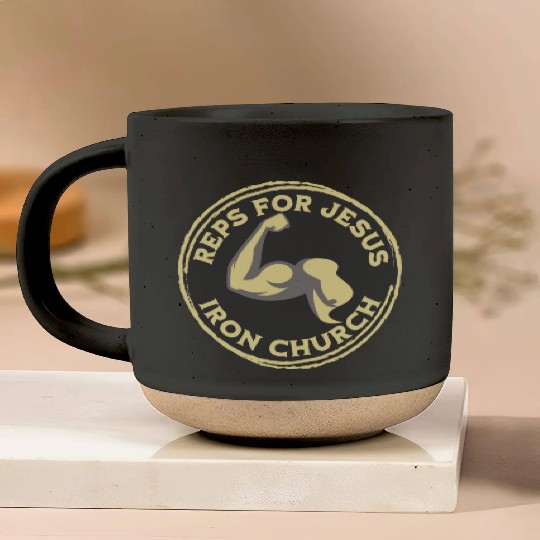 Reps for Jesus Church Bodybuilder Pottery Mugs