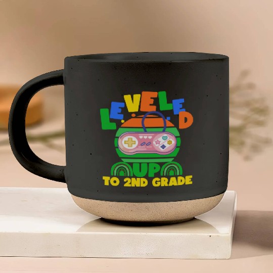 Level up to 2nd grade, back to school Pottery Mugs