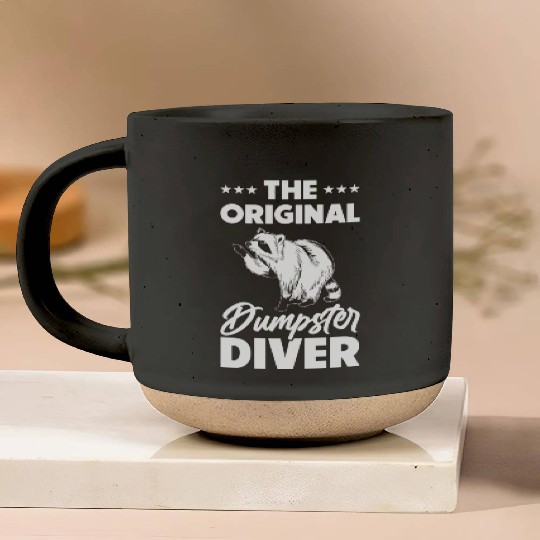 Raccoon Lover Trash Picking Dumpster Diving Trash Pottery Mugs