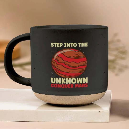Mars Explore Astronaut Astronomy Solar System Pottery Mugs