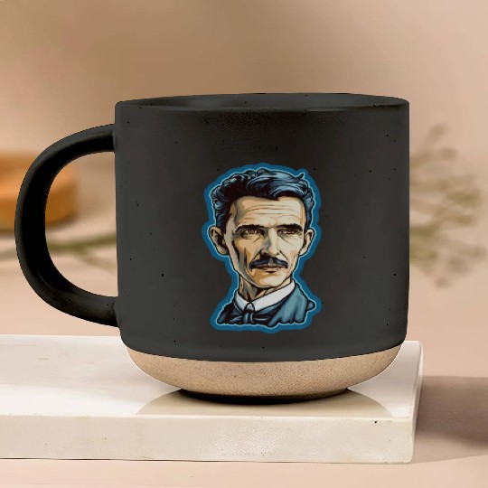 Nikola Tesla Physics Nerd Geek Pottery Mugs
