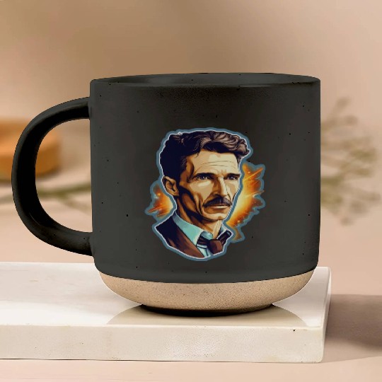 Nikola Tesla Physics Nerd Geek Natural Sciences Pottery Mugs