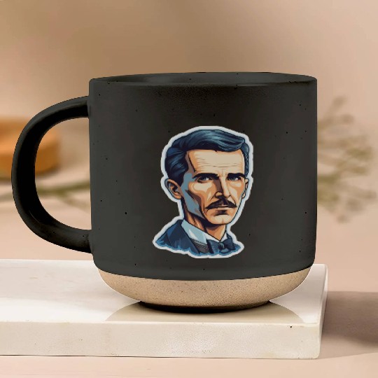 Nikola Tesla Physics Geek Nerd Pottery Mugs