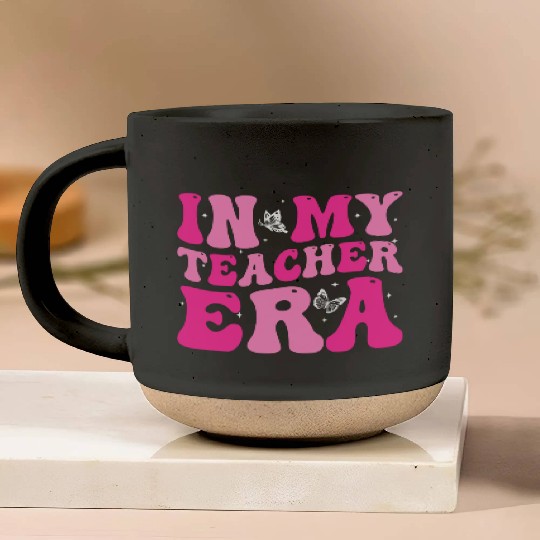 In My Teacher Era Back To School Retro Groovy Pottery Mugs