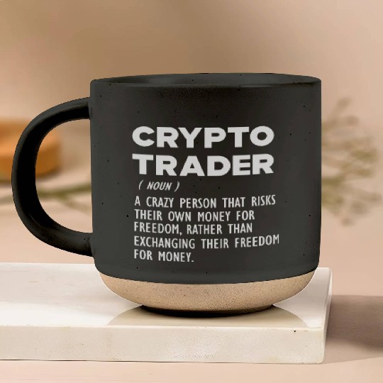 Crypto Trader funny definition Pottery Mugs