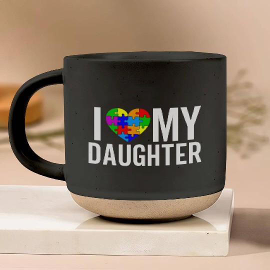 I Love My Daughter Pottery Mugs
