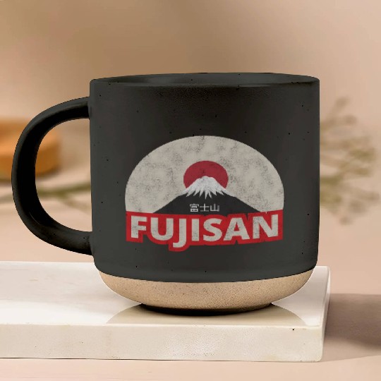 Japan Tokyo Mount Fuji Fujisan Pottery Mugs