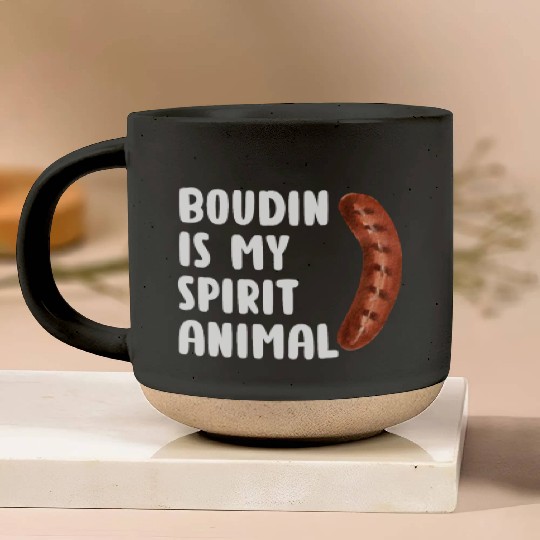 Boudin is My Spirit Animal, Funny Louisiana Cajun Pottery Mugs
