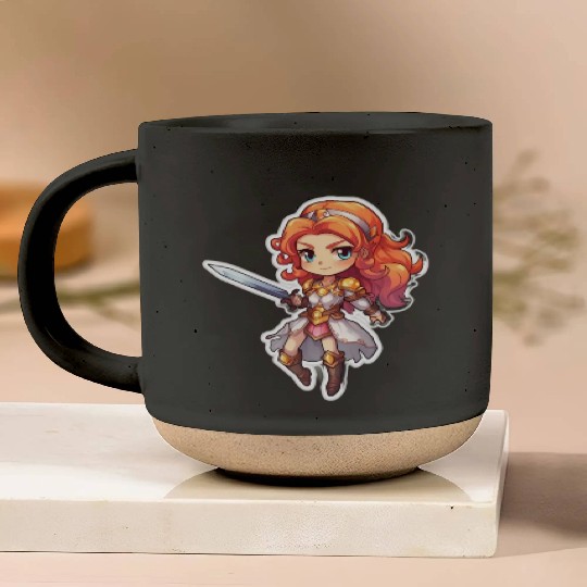Warrior Princess Adventure Pottery Mugs
