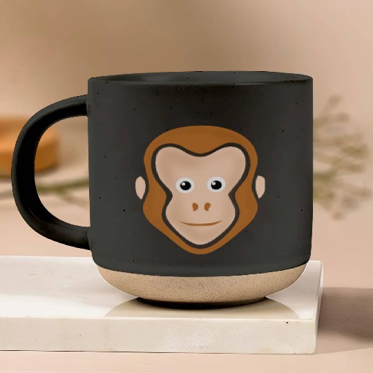 Monkey Face Adorable Pottery Mugs