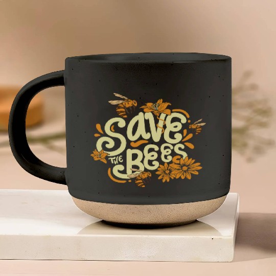 Save The Bees Beekeeper Environmentalist Pottery Mugs