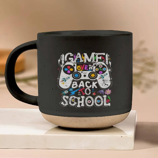 Back 2 School Funny Video Game Teacher Student Pottery Mugs