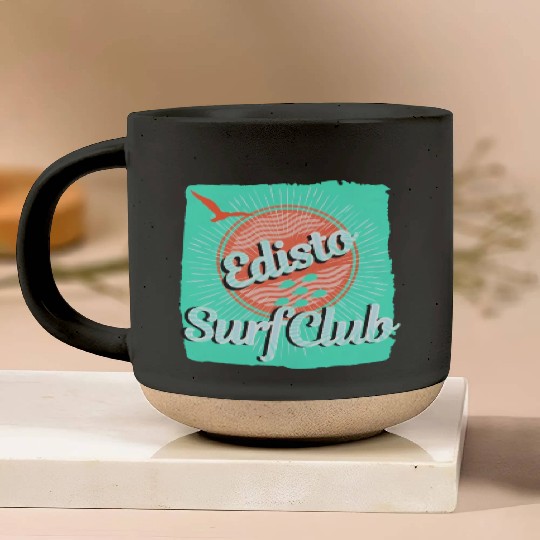 Edisto Beach South Carolina Family Vacation Surfer Pottery Mugs