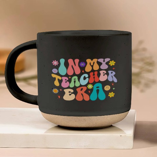 In My Teacher Era First Day Back To School Pottery Mugs