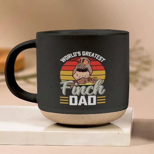 World´s best Finch Dad Finches Dad Bird lover Pottery Mugs