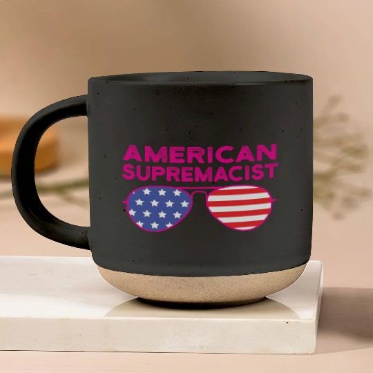 American Supremacist American Flag Merica Usa Pottery Mugs