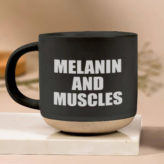 Melanin And Muscles Black Is Beautiful Workout Gym Pottery Mugs