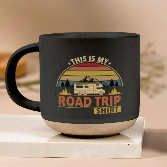 This Is My Road Trip Pottery Mugs - Camper Gift Pottery Mugs