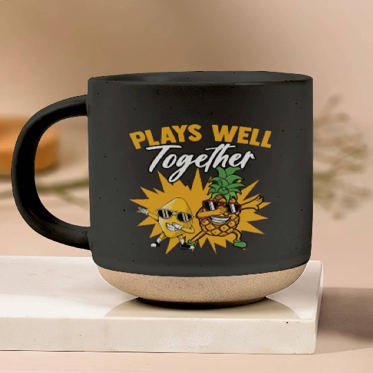 Pineapple And Lemon Plays Well Together A Sweet Pottery Mugs