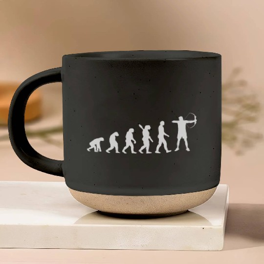 Outdoor Hunting Archer Evolution Of Archery Pottery Mugs