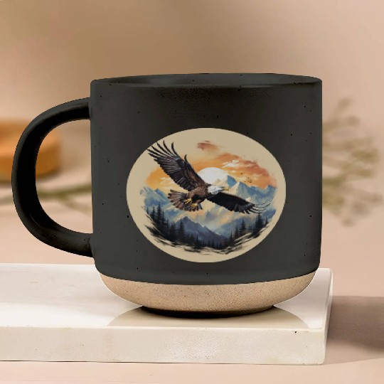 Bald Eagle as America's Symbol Pottery Mugs