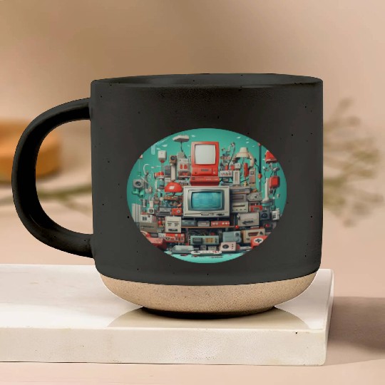 Retro Gaming Magic: Unleash the 8-Bit Nostalgia! Pottery Mugs