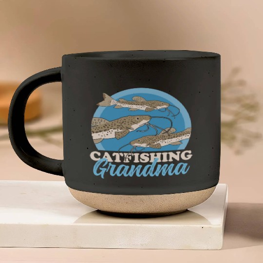 Catfishing Grandma Fish Catfish Fishing Pottery Mugs
