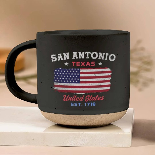 San Antonio Texas est 1718 Design for proud San Pottery Mugs