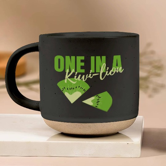 One In A Kiwi Lion Pottery Mugs