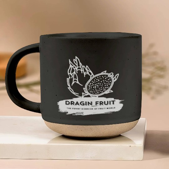 Dragon Fruit The Funny Sidekick Of Fruit World Pottery Mugs