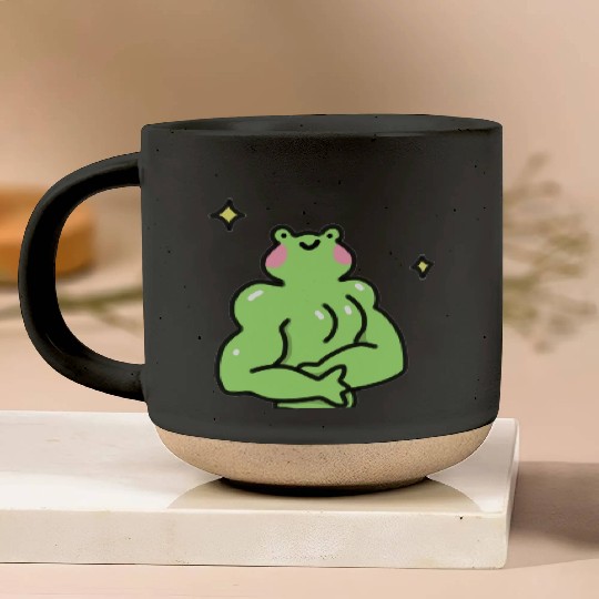 Gym Frog Pottery Mugs