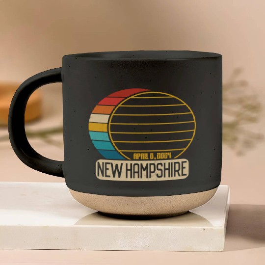 Total Solar Eclipse New Hampshire April 28 2024 Pottery Mugs