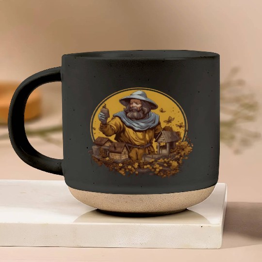 Beekeeping in the Ages - Medieval Tale Pottery Mugs