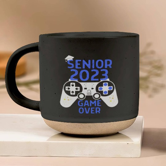 Class Of 2023 Senior Video Game Over School Gamer Pottery Mugs