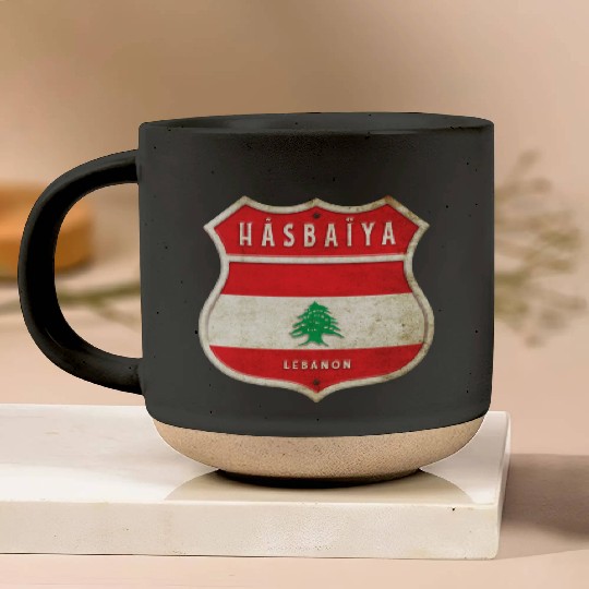 Hasbaiyya Lebanon coat of arms flags design Pottery Mugs