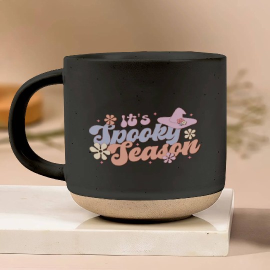 It's Spooky Season, Happy Halloween Day Pottery Mugs