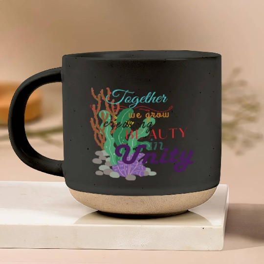 Unified Coral Canvas Pottery Mugs