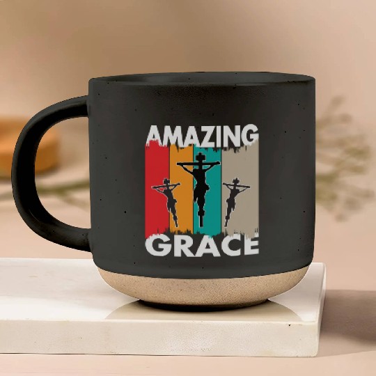 Amazing Grace Love Jesus Christian Christmas Pottery Mugs