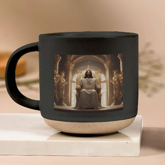 Jesus is king Pottery Mugs