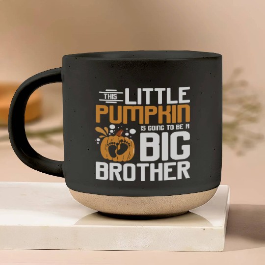 Pregnancy Thanksgiving pumpkin big brother Pottery Mugs