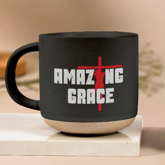 Amazing Grace Love Jesus Christian Christmas Pottery Mugs