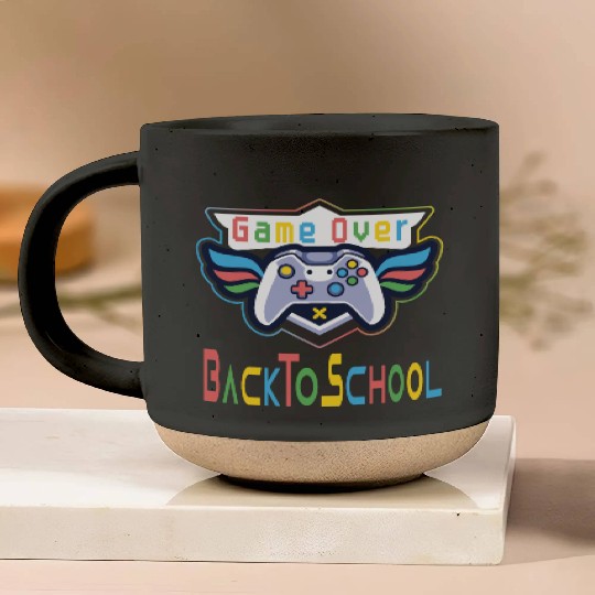 Fun Color Game Over Back To School Pottery Mugs