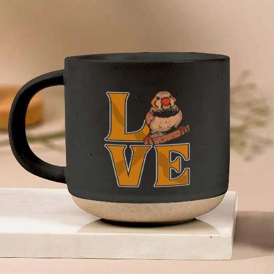 Love Zebra Finch Bird Lover Finch Birds lovers Pottery Mugs
