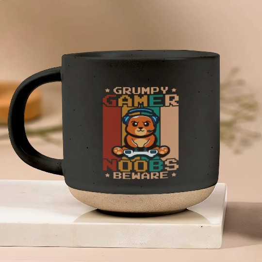 Gaming, Gaming, Video Game, Grumpy Cat Gamer Pottery Mugs